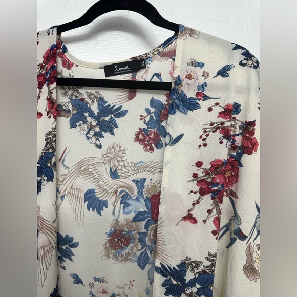 Louve Bird Pattern Open Tunic - Picture 5 of 14